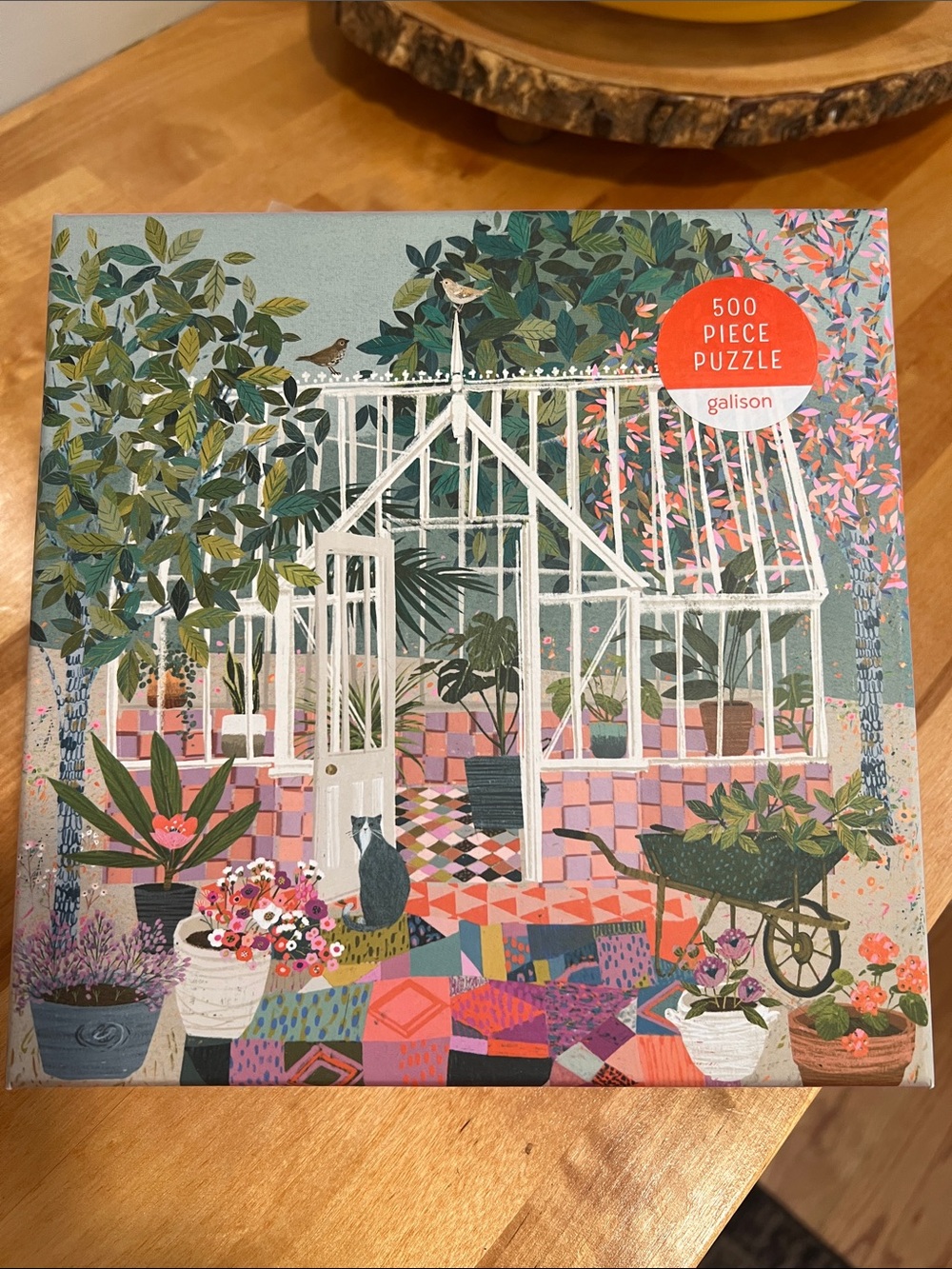 NWT Galison 500-Piece Greenhouse Gardens Puzzle.  Unopened.